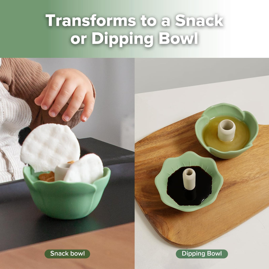 Haakaa Silicone Baby Food Spoon & Flower Funnel Set