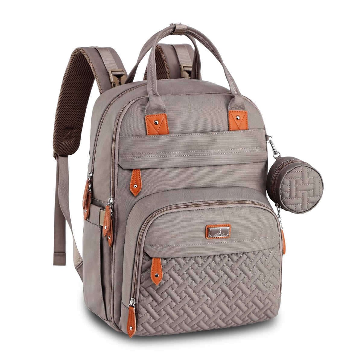 BabbleRoo Diaper Bag Backpack, Waterproof Multifunctional Baby Travel Bag