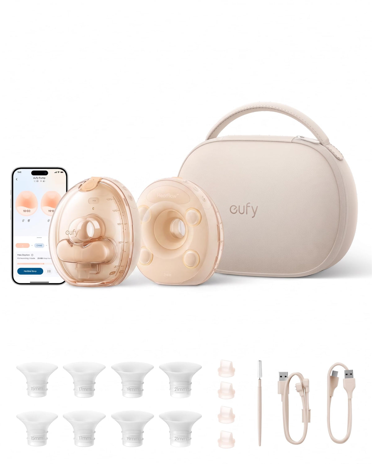 eufy Security Heated Wearable Hands-Free Breast Pump