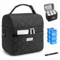 Insulated Breastmilk Cooler Bag with 2 Ice Packs for 6 Bottles