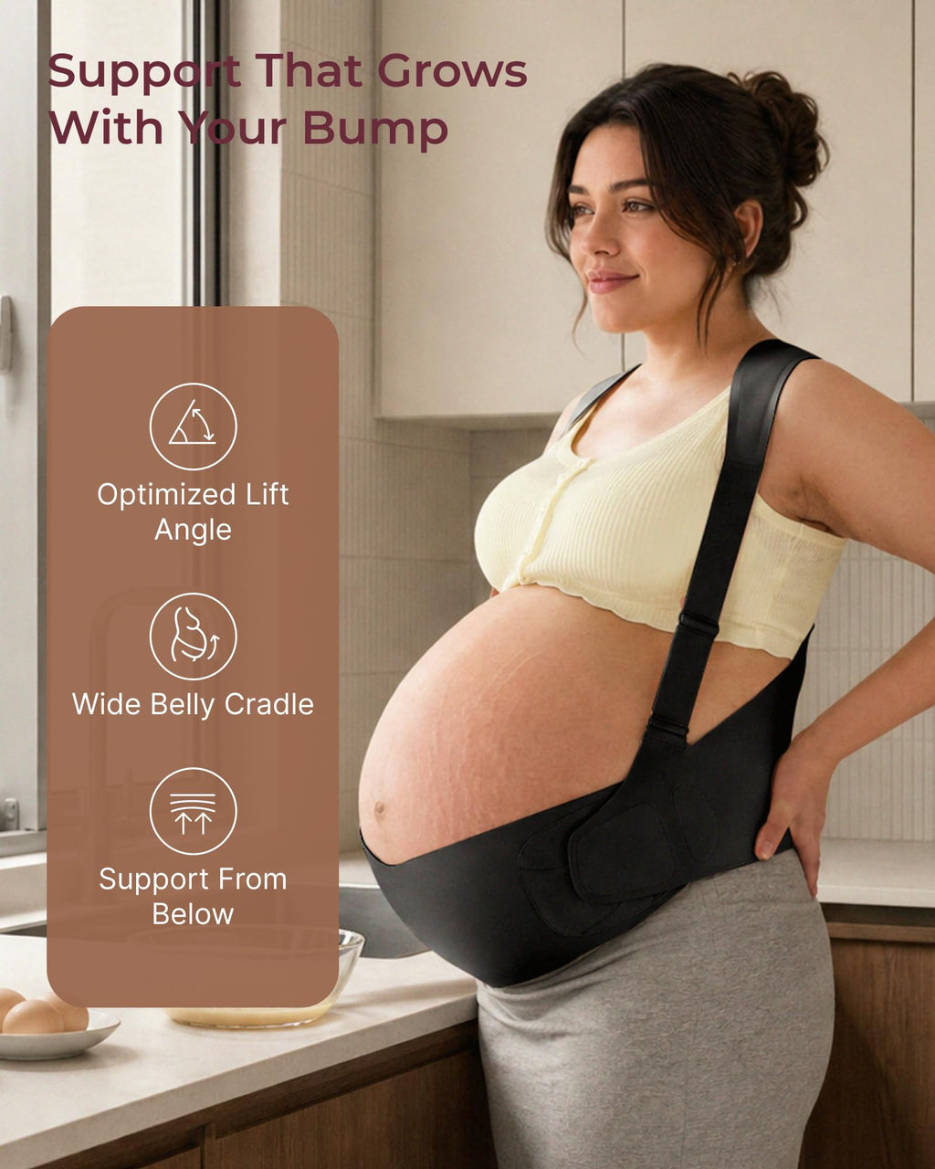 Momcozy Go As You Grow Belly Band for Twins & Multiples