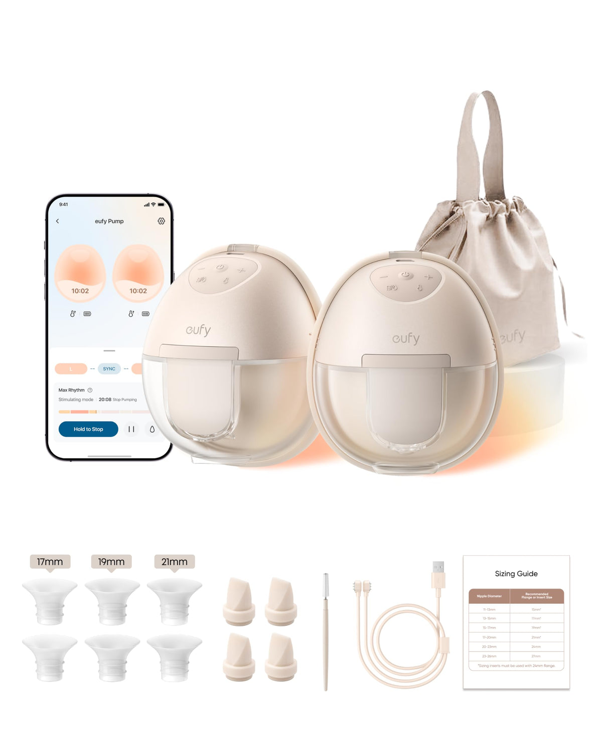 eufy Security Heated Wearable Hands-Free Breast Pump