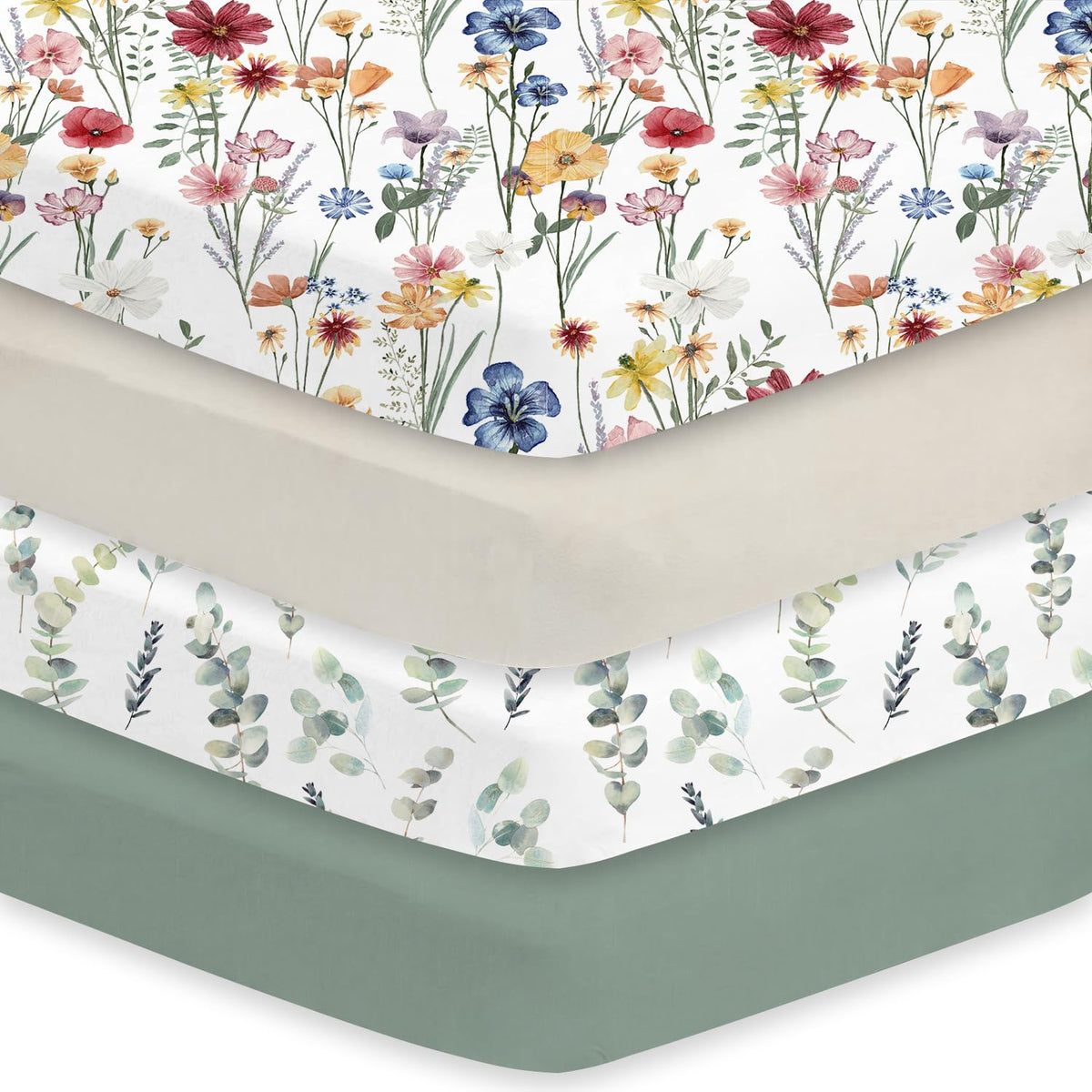 Little Grape Land Fitted Baby Crib Sheet for Nursery Bedding