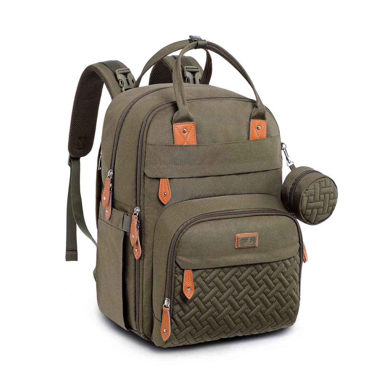 BabbleRoo Diaper Bag Backpack, Waterproof Multifunctional Baby Travel Bag