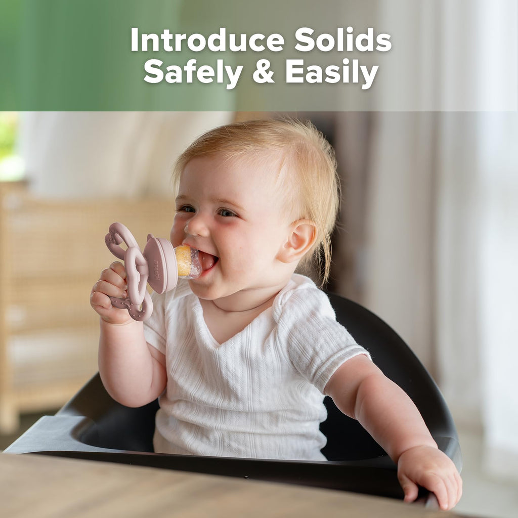 Haakaa Clover Baby Fruit Feeder & Silicone Teether Set