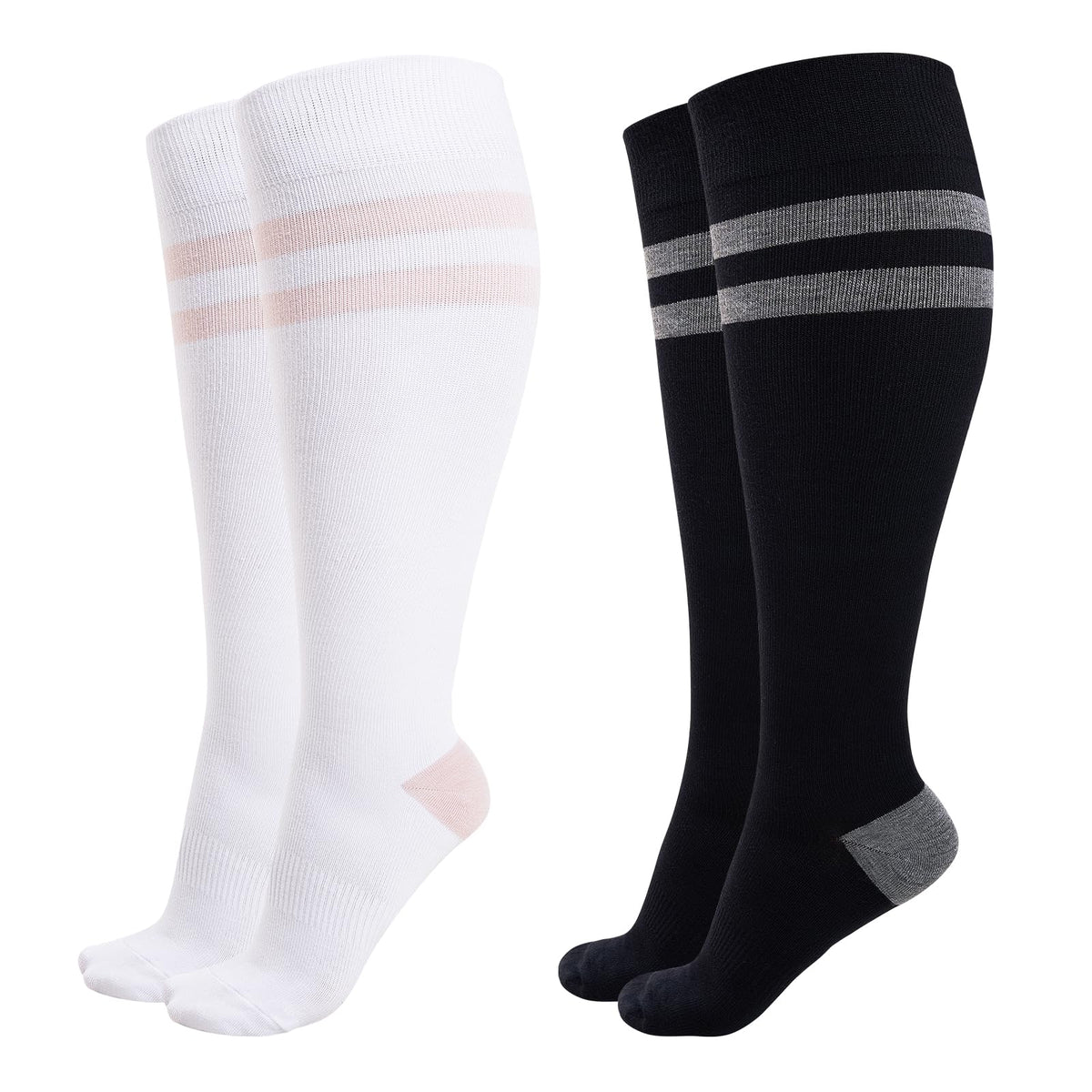 Momcozy 15-20mmHg Wide Calf Compression Socks for Women