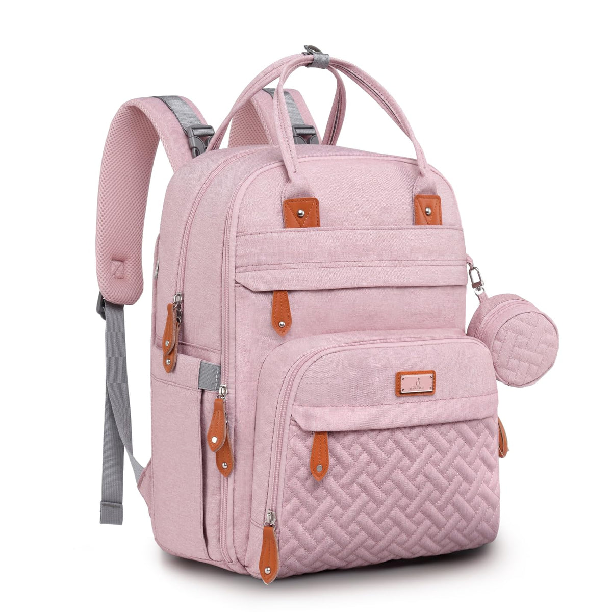 BabbleRoo Diaper Bag Backpack, Waterproof Multifunctional Baby Travel Bag