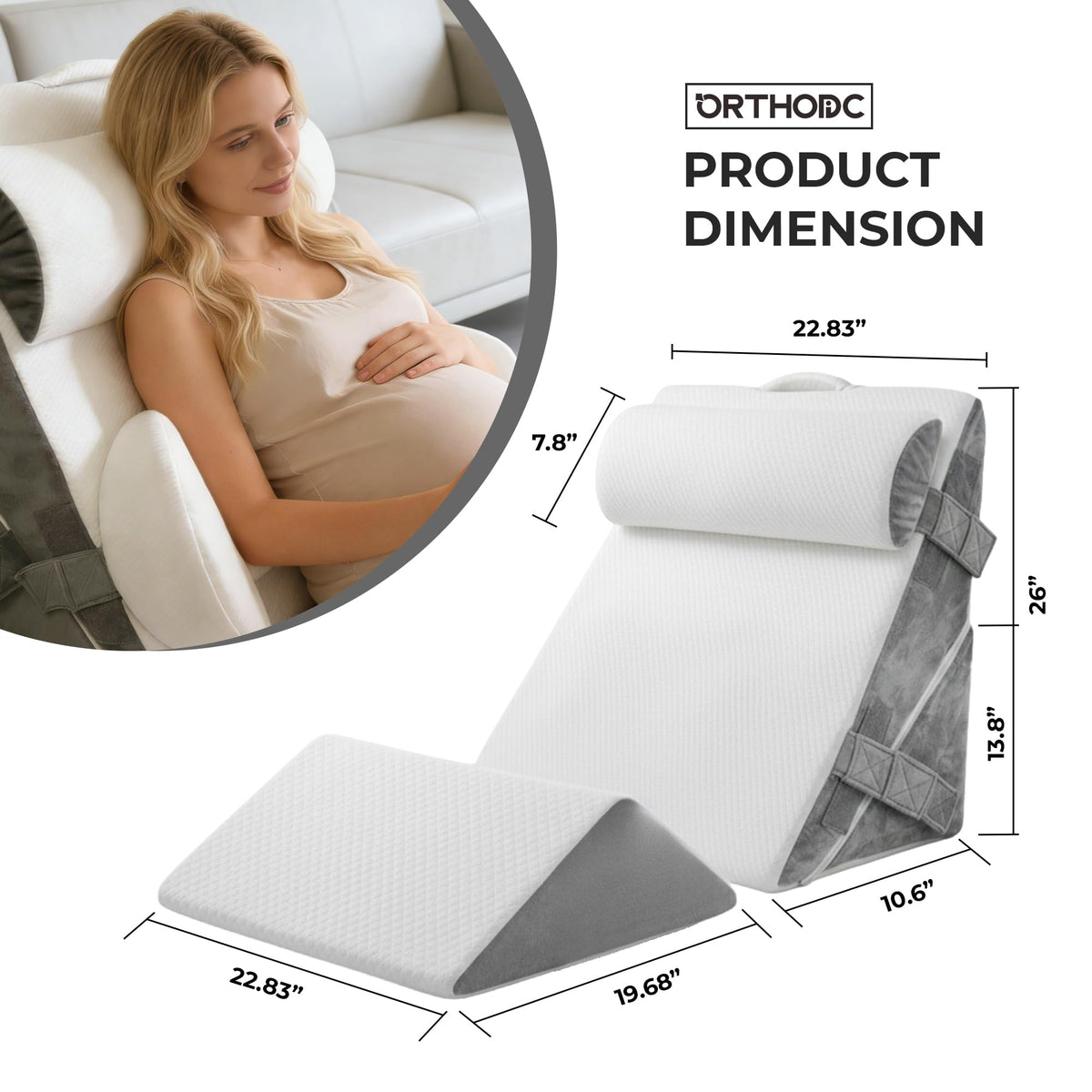 Orthodic 4-in-1 Pregnancy Pillow Set