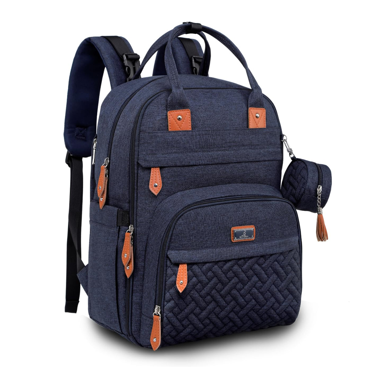 BabbleRoo Diaper Bag Backpack, Waterproof Multifunctional Baby Travel Bag