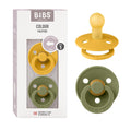 BIBS Colour Baby Pacifier with Round Nipple, Soft Silicone Shield