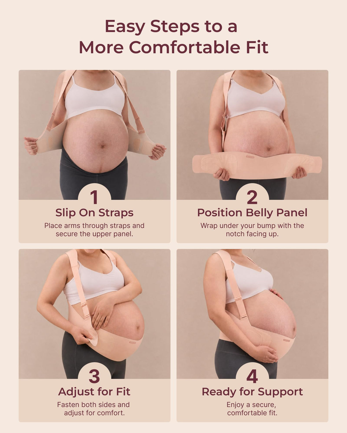 Momcozy Go As You Grow Belly Band for Twins & Multiples