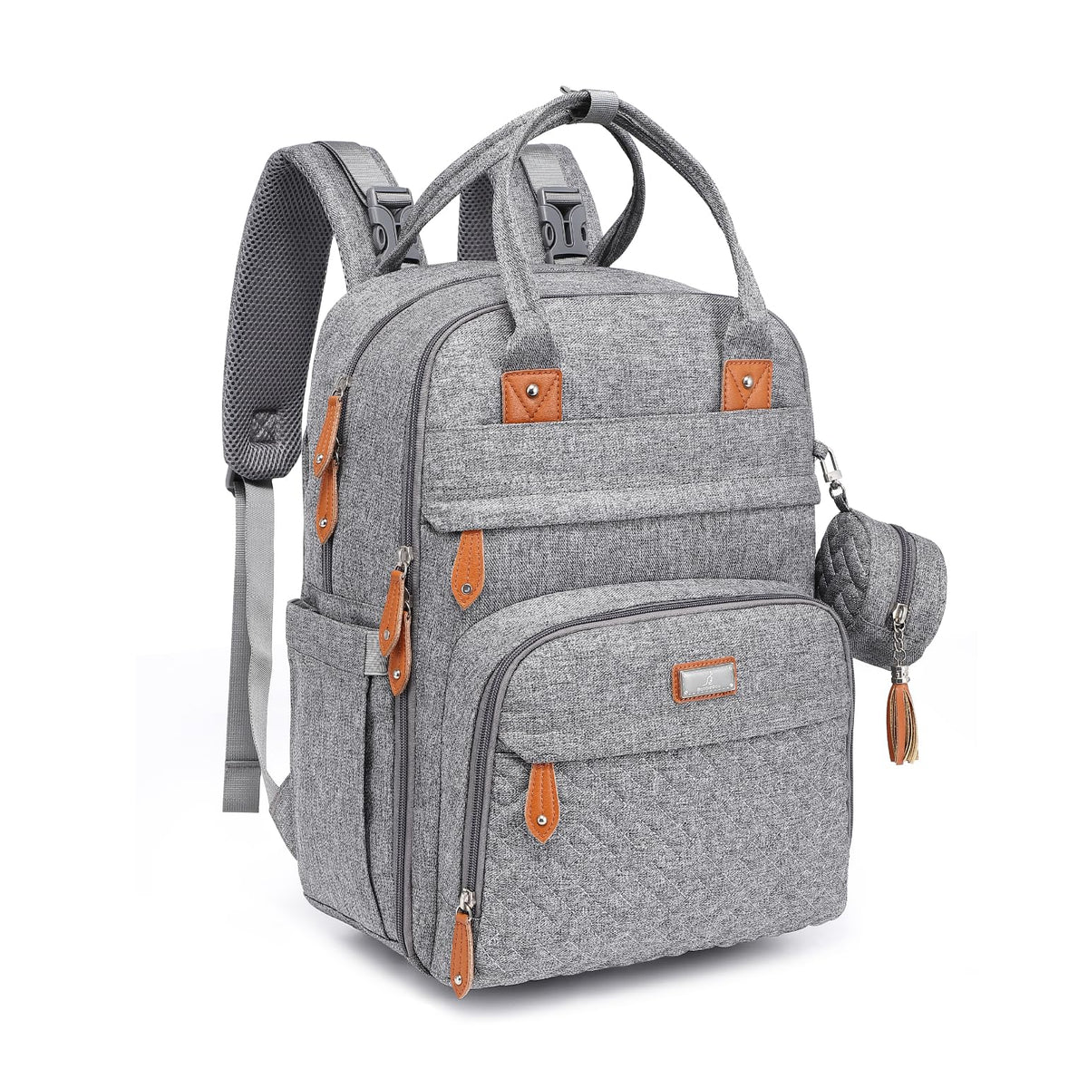 BabbleRoo Diaper Bag Backpack, Waterproof Multifunctional Baby Travel Bag