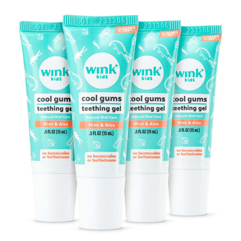 Wink Well Natural Baby Teething Relief Gel 4-Pack
