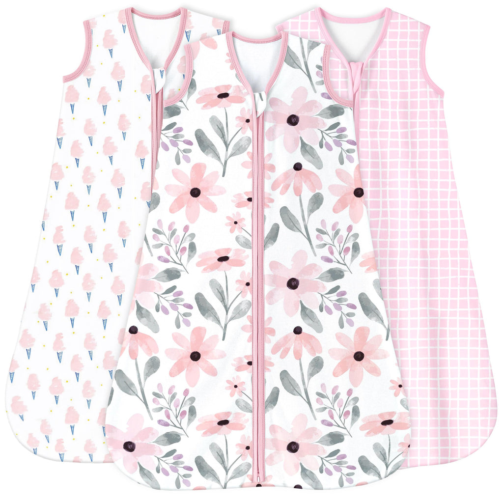 Yoofoss Baby Wearable Sleep Sack with 2-Way Zipper, Cotton Blanket