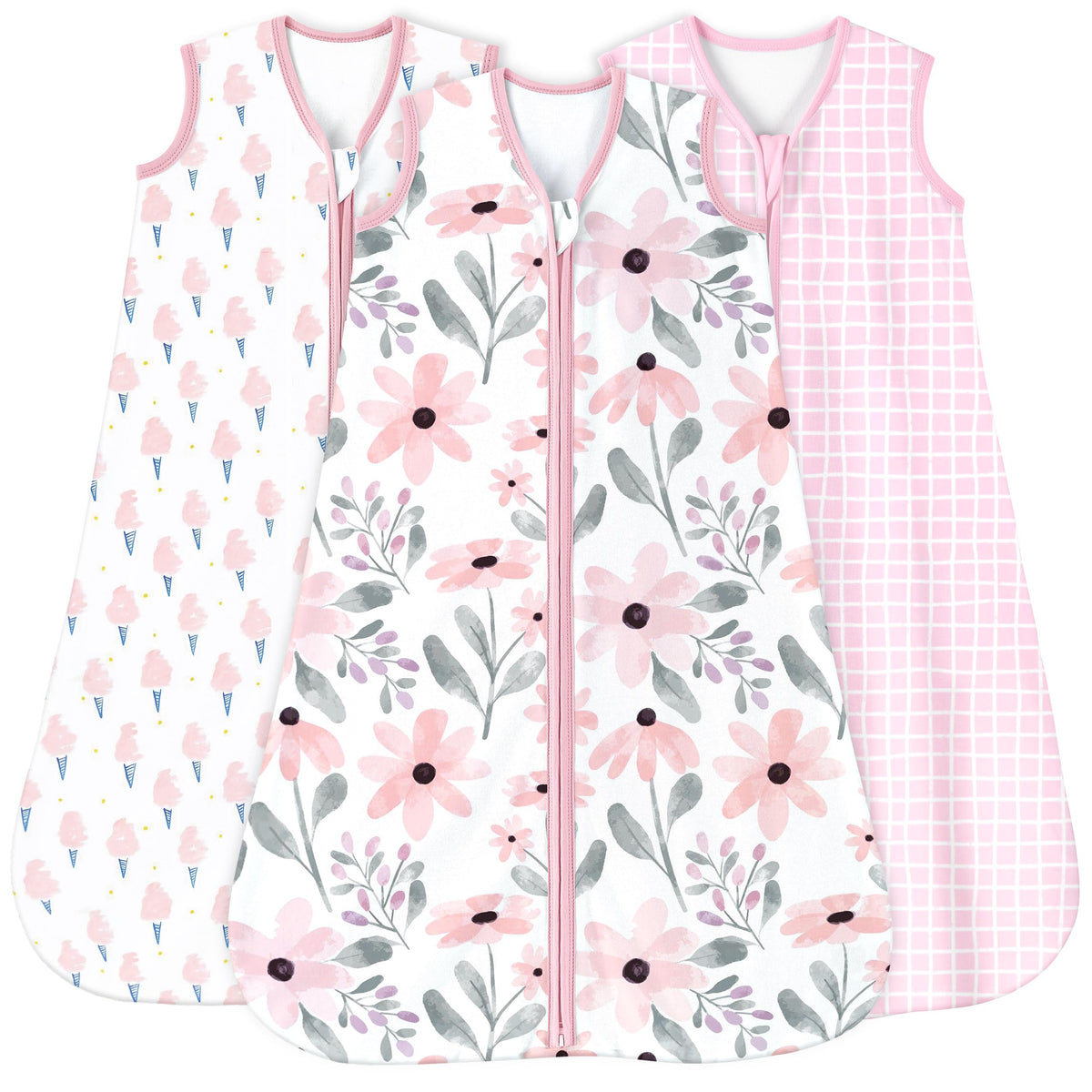 Yoofoss Baby Wearable Sleep Sack with 2-Way Zipper, Cotton Blanket