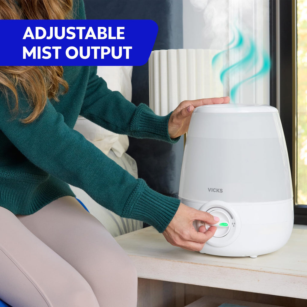 Vicks Filter-Free Ultrasonic Baby Humidifier for Nursery Use