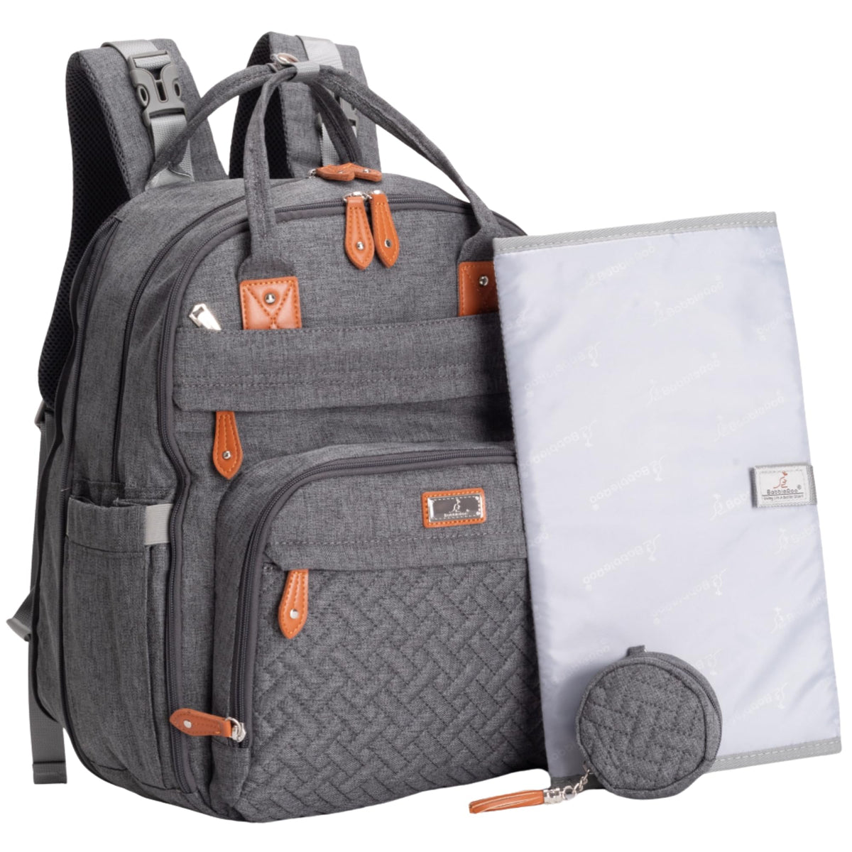 BabbleRoo Diaper Bag Backpack, Waterproof Multifunctional Baby Travel Bag