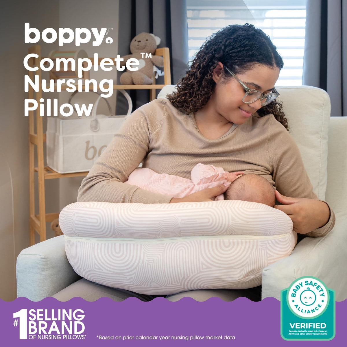 Boppy Complete Ergonomic Nursing & Bottle Feeding Pillow