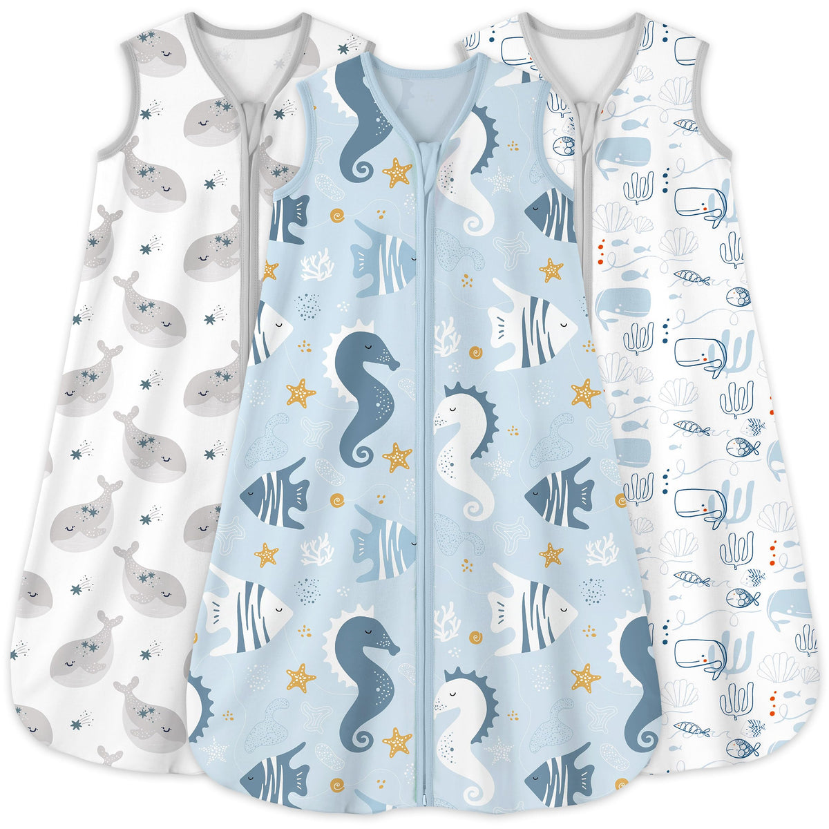 Yoofoss Baby Wearable Sleep Sack with 2-Way Zipper, Cotton Blanket