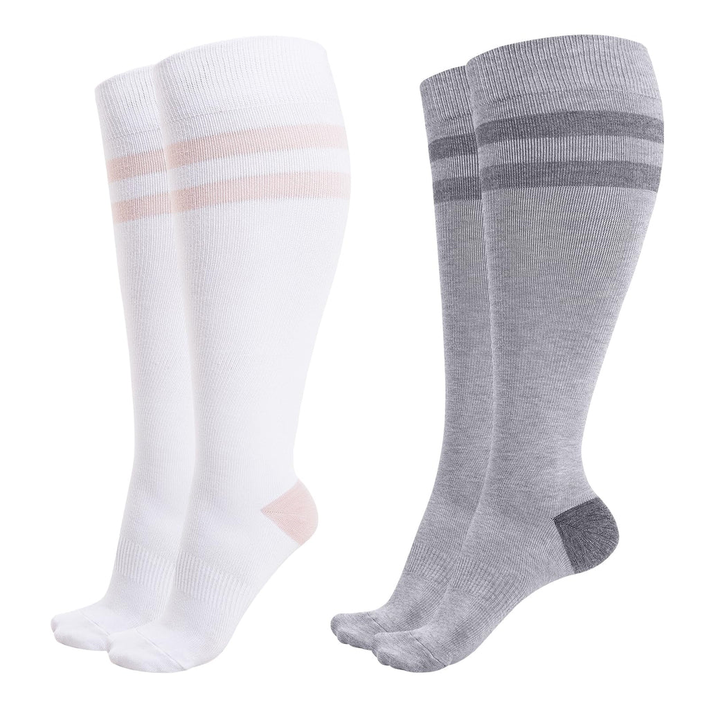 Momcozy 15-20mmHg Wide Calf Compression Socks for Women