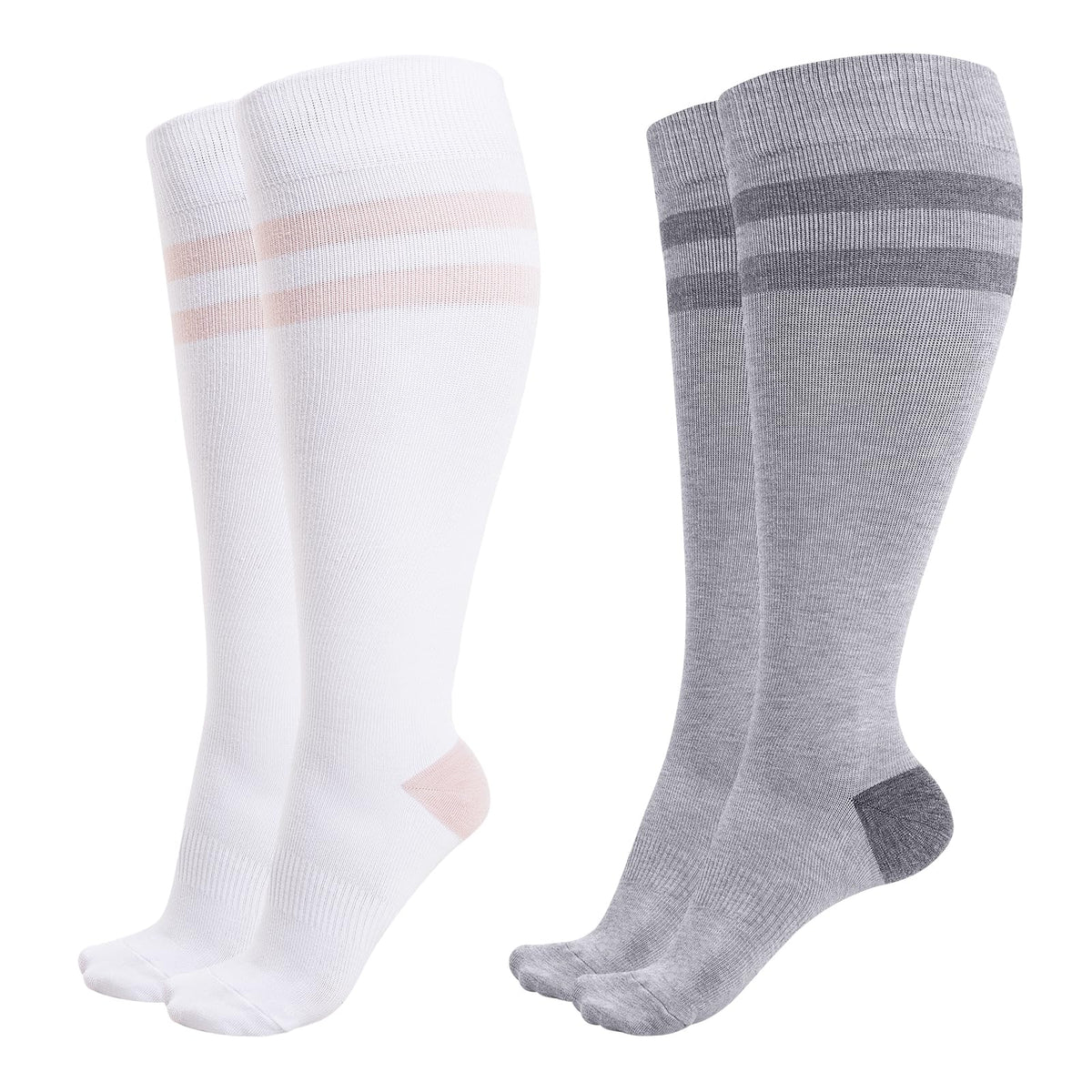 Momcozy 15-20mmHg Wide Calf Compression Socks for Women