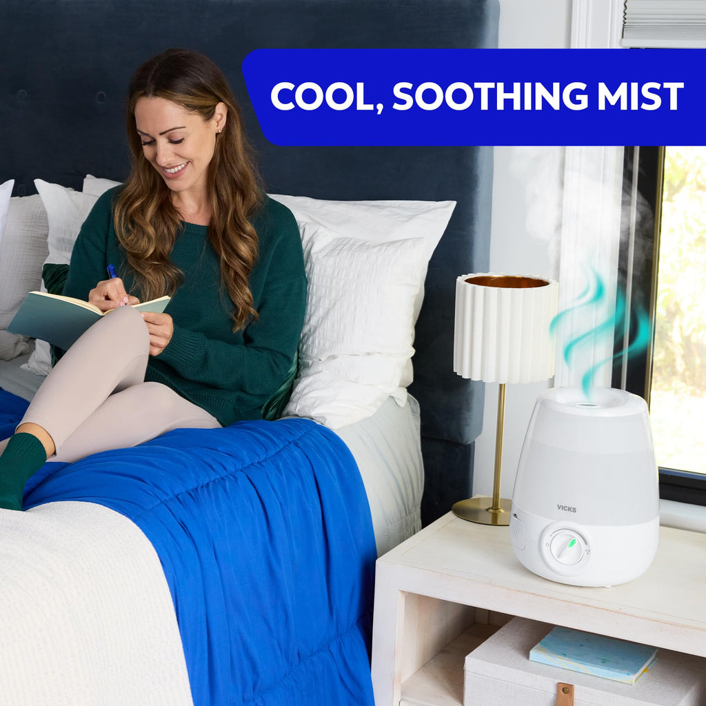 Vicks Filter-Free Ultrasonic Baby Humidifier for Nursery Use
