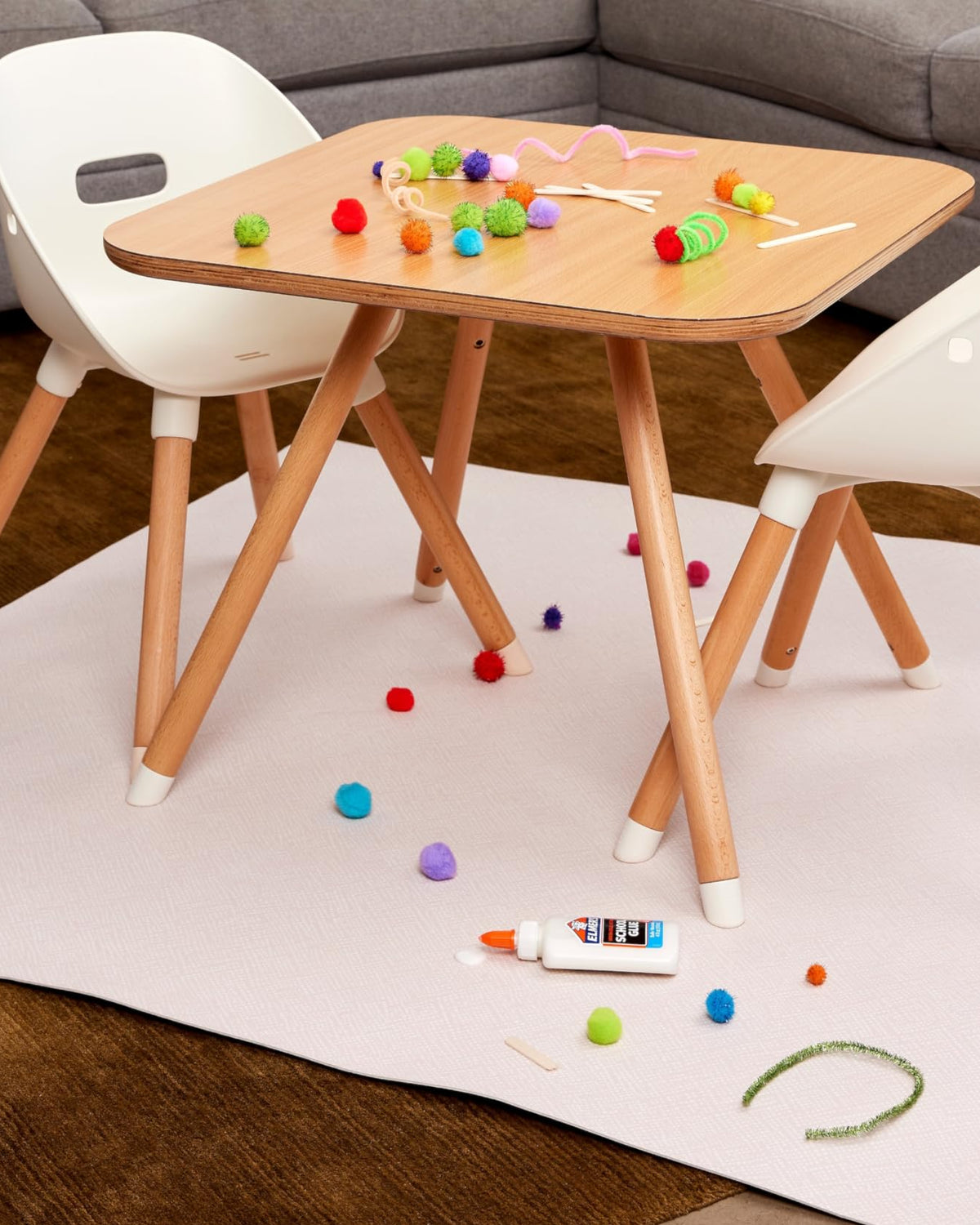 Lalo Double-Sided Wipeable Baby High Chair Splat Mat