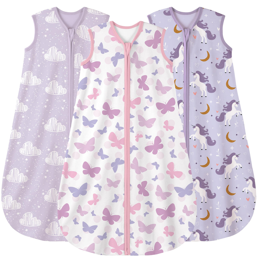 Yoofoss Baby Wearable Sleep Sack with 2-Way Zipper, Cotton Blanket