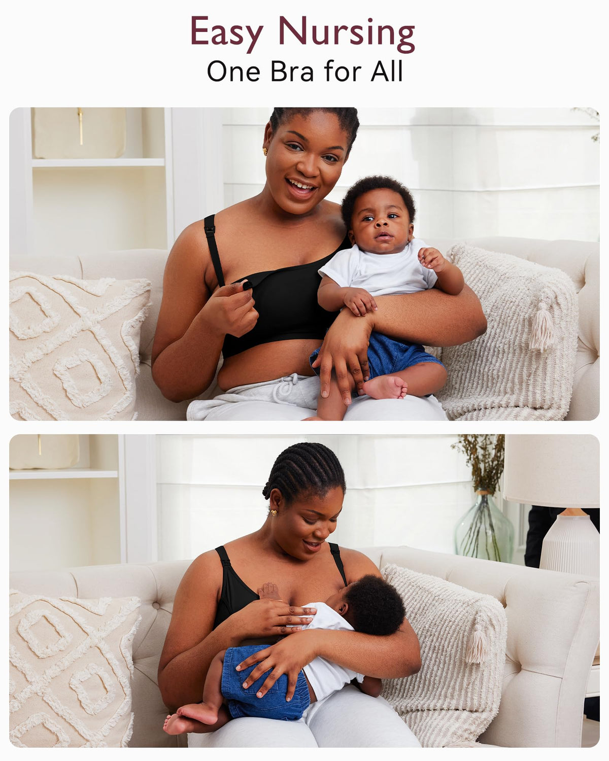 Momcozy Hands-Free Cotton Pumping & Nursing Bra
