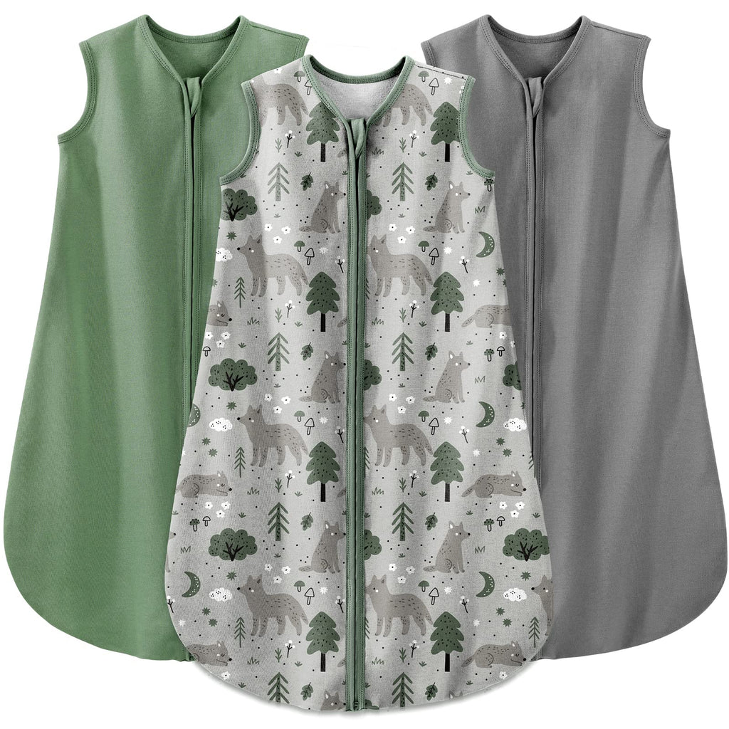Yoofoss Baby Wearable Sleep Sack with 2-Way Zipper, Cotton Blanket