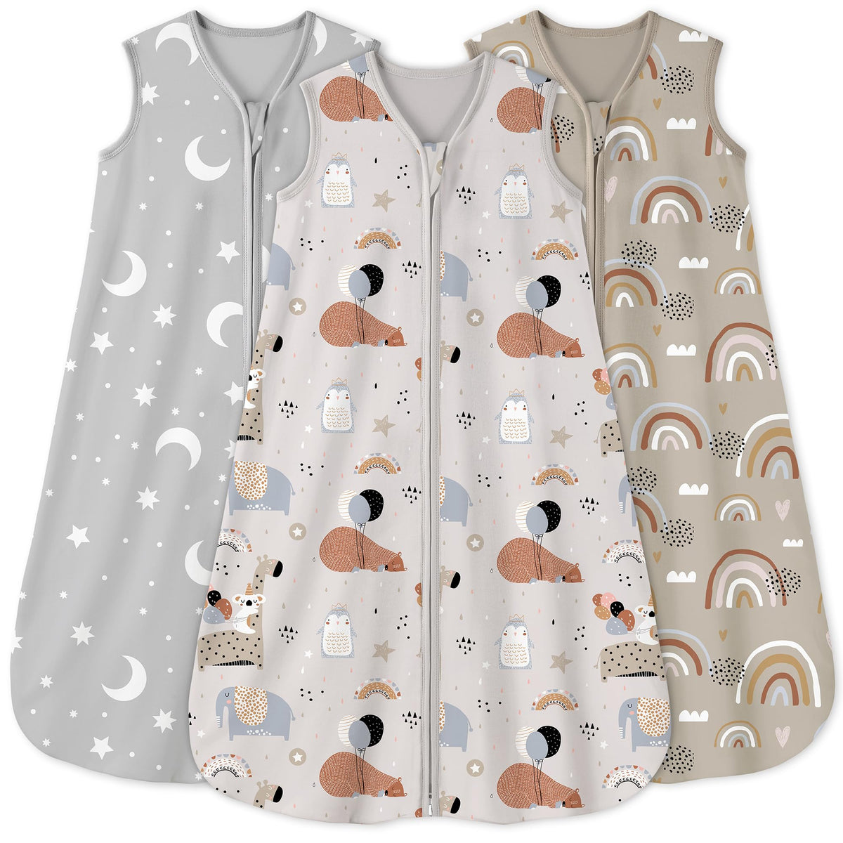 Yoofoss Baby Wearable Sleep Sack with 2-Way Zipper, Cotton Blanket