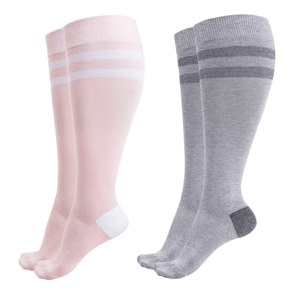 Momcozy 15-20mmHg Wide Calf Compression Socks for Women