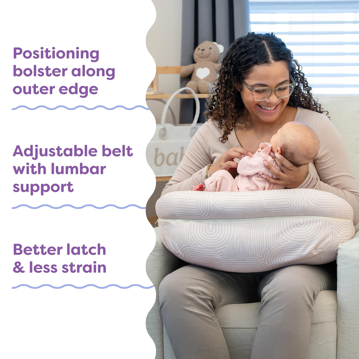 Boppy Complete Ergonomic Nursing & Bottle Feeding Pillow