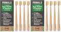 PRIMALS Boar Bristle & Bamboo Biodegradable Toothbrush 4-Pack