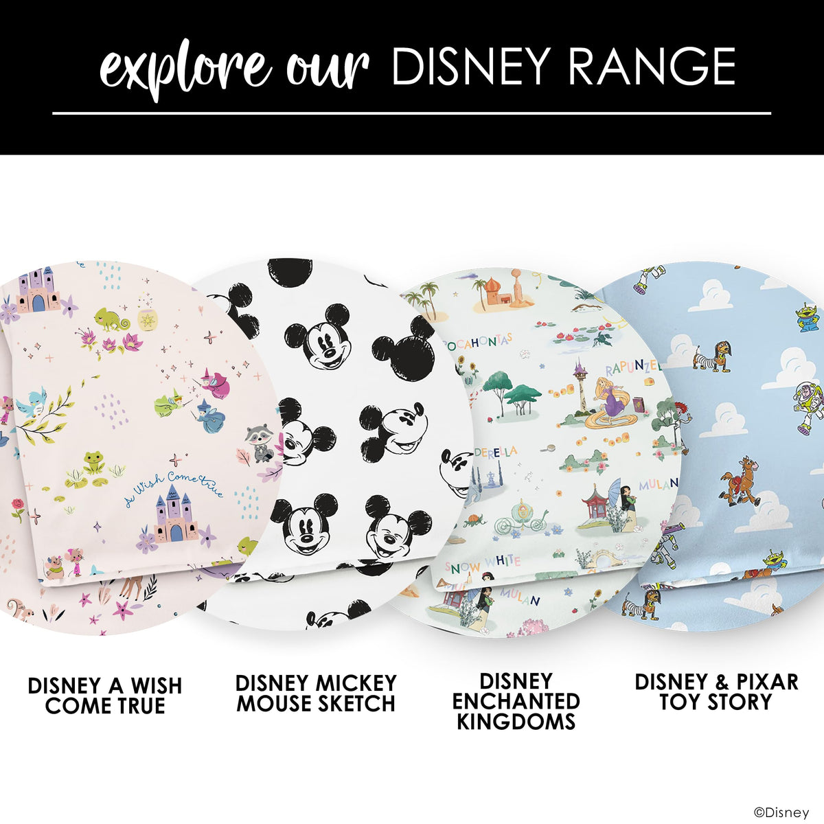 Milk Snob Disney Baby Swaddle Receiving Blanket for Newborns