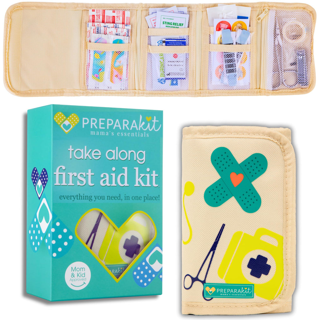 PreparaKit Kids First Aid Kit, 75-Piece Travel Kit for Babies & Toddlers
