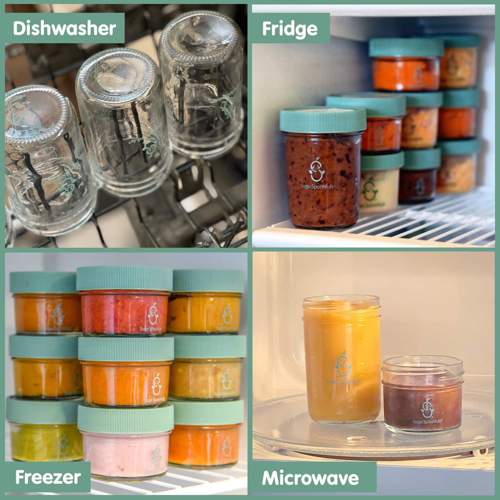 Sage Spoonfuls Reusable Glass Baby Food Containers