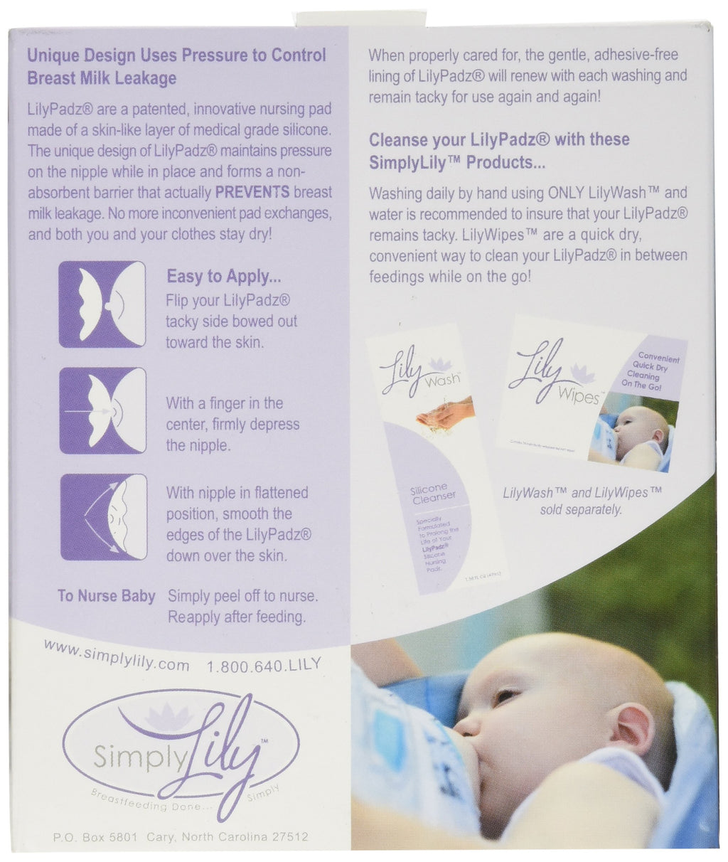 LilyPadz Reusable Silicone Nursing Pads - Double Pair