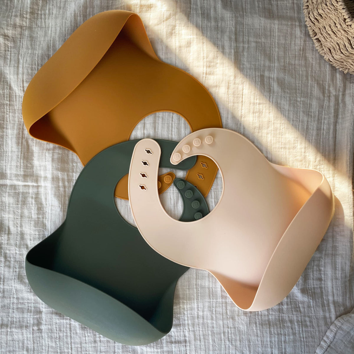 3-Pack Waterproof Silicone Baby Bibs for Babies & Toddlers
