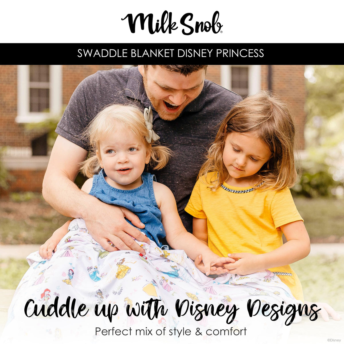 Milk Snob Disney Baby Swaddle Receiving Blanket for Newborns